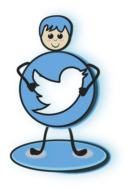 Free man character twitter vector
