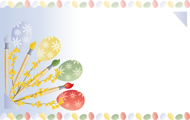 Ostern, Ostereier, Bemalte Eier