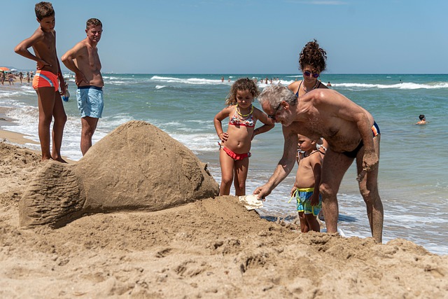 Mar, Arena, Juegos, Playa, El Verano