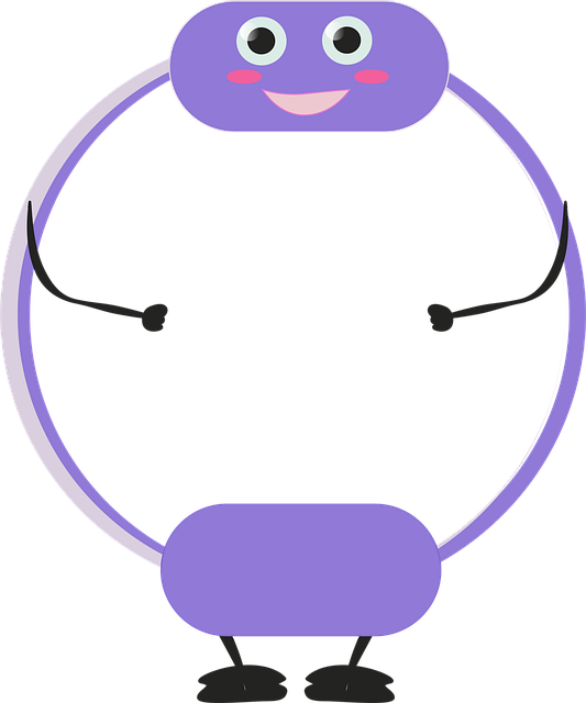 Free pilates ring smiley drawing vector