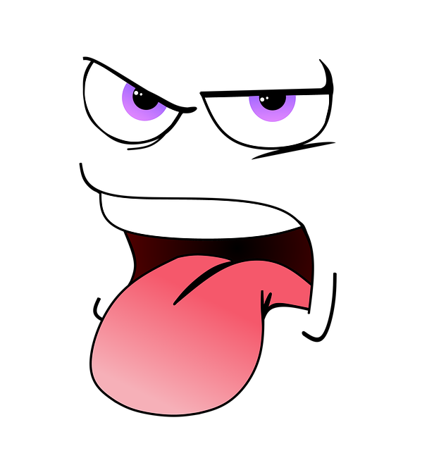 Free face tongue smiley illustration