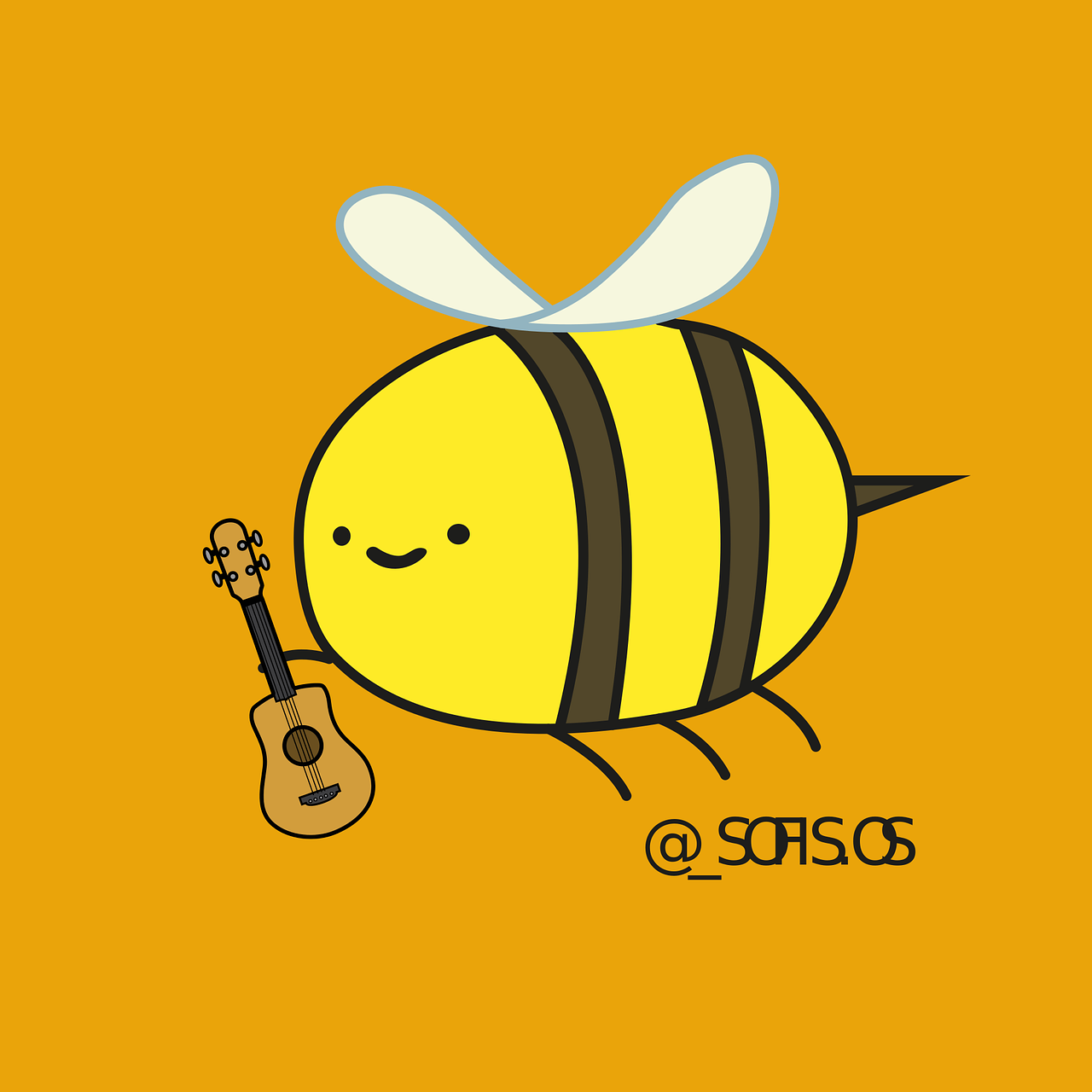 Biene, Ukulele, Kinder