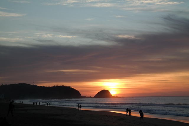 Free Beach Sunrise photo and picture