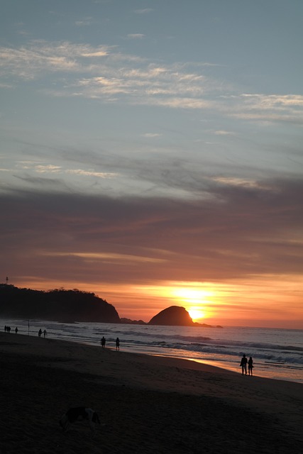 Free Beach Sunrise photo and picture