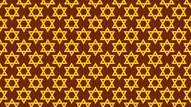 Free star of david pattern wallpaper illustration