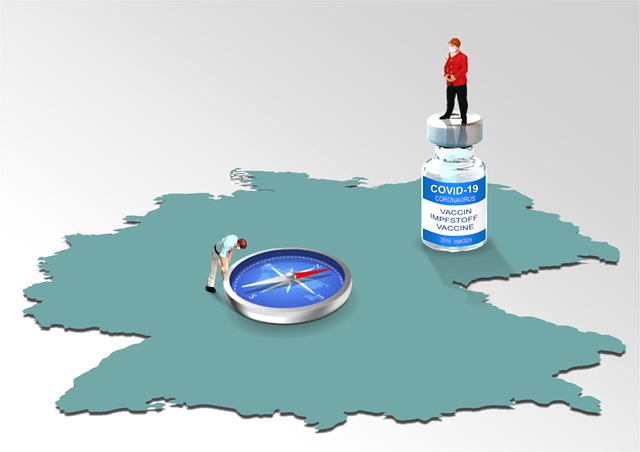 Free germany vaccine distribution illustration
