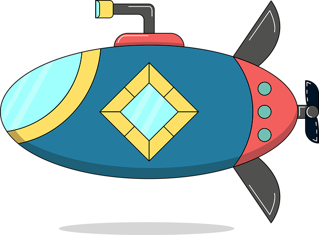 Free submarine porthole watercraft vector