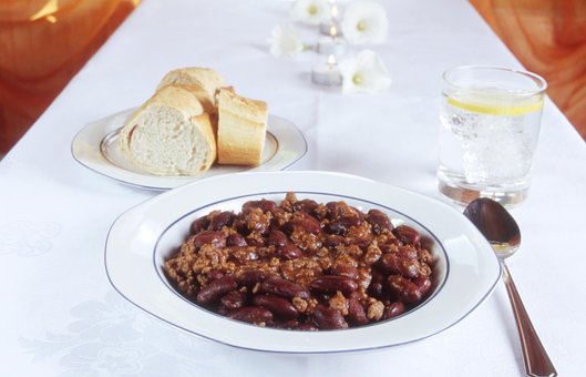 Chili, Con, Carne, Meal, Sharp, Beans