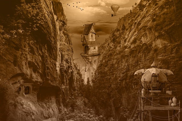 Download free HD stock image of House Valley Free house valley balloon illustration