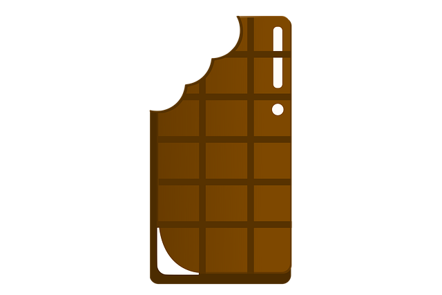 Free bitten chocolate food illustration