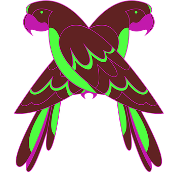 Free Parrots Birds illustration and picture