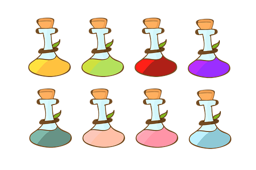 Free Potions Bottles illustration and picture