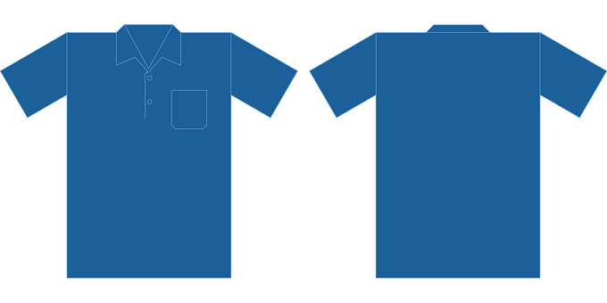 Free Polo Shirt Blue vector and picture