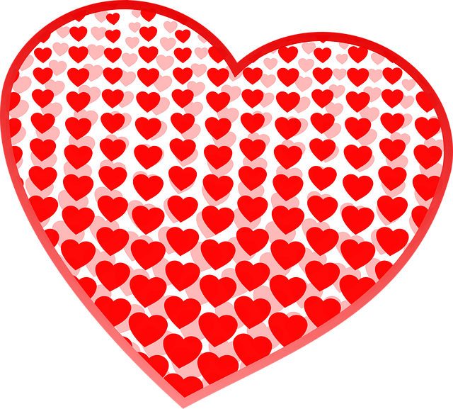 Free hearts love valentine illustration