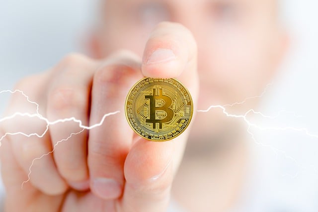 Free bitcoin coin finance illustration