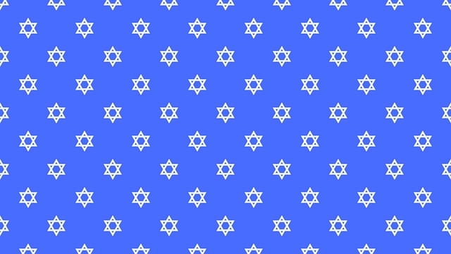 Free digital paper star of david pattern illustration