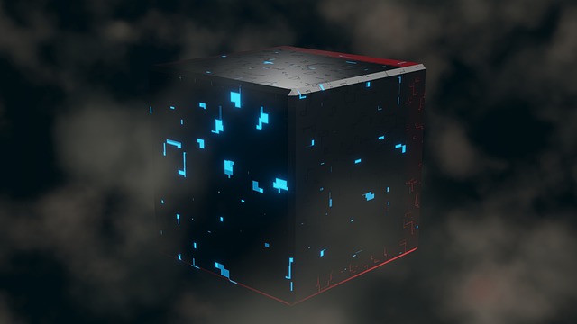 Free alien cube energy cube mysterious illustration