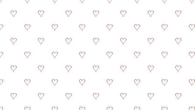 Free heart pattern background illustration