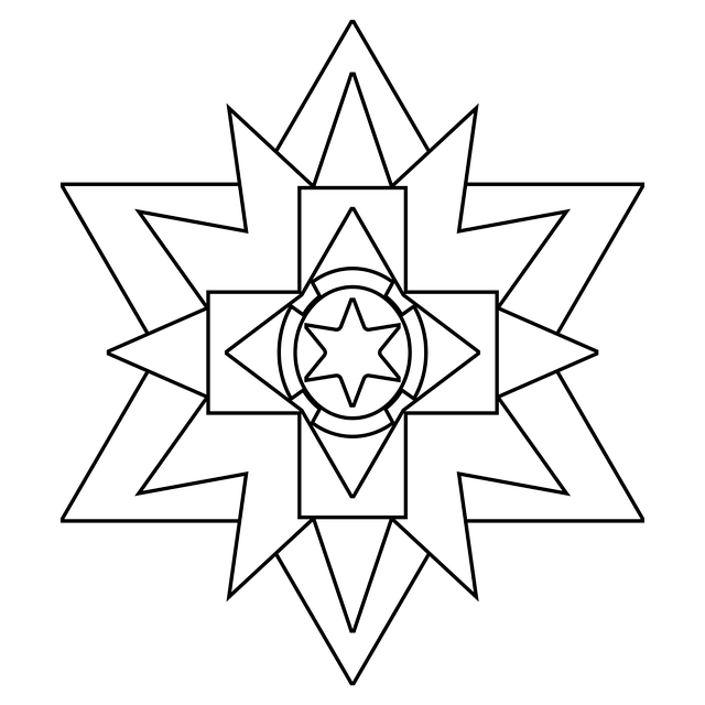 Stjerne, Lensmann, Symbol, Kontur