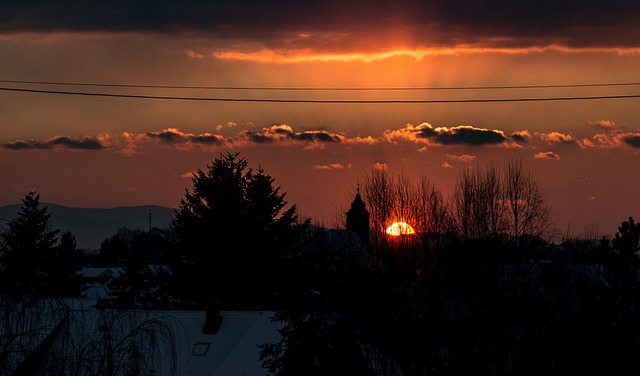Free Hello February Sunset photo and picture