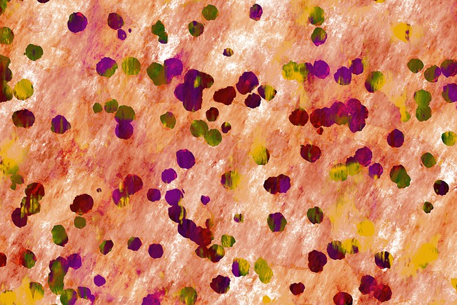 Free abstract points multicoloured illustration