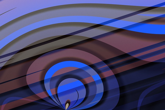 Free abstract lines wave illustration