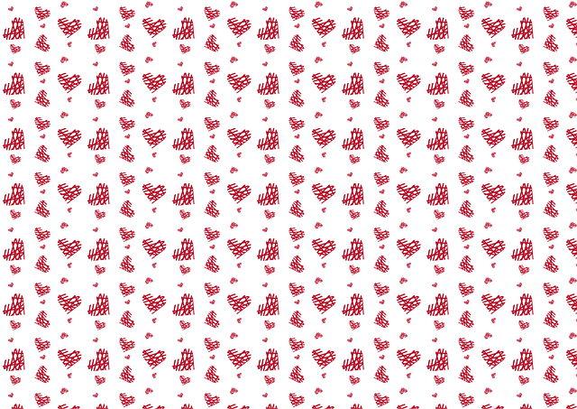 Free heart pattern wallpaper illustration