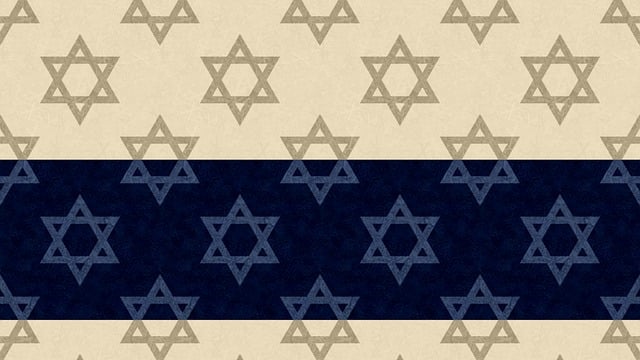 Free digital paper star of david pattern illustration