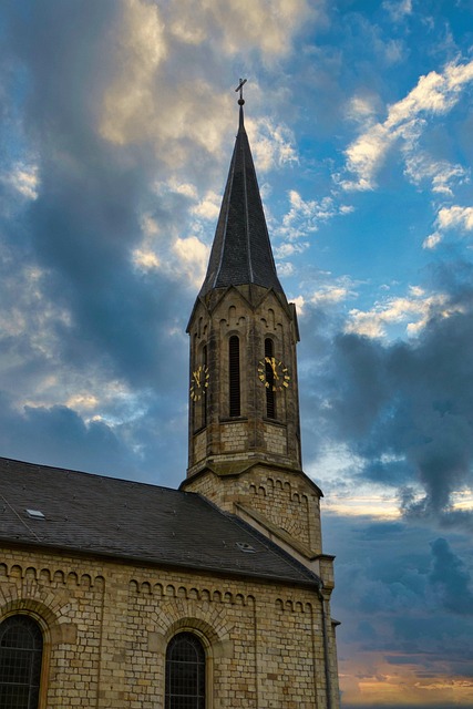 Free Church Clock photo and picture