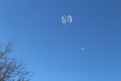 Free Soap Bubble Blue Sky photo and picture