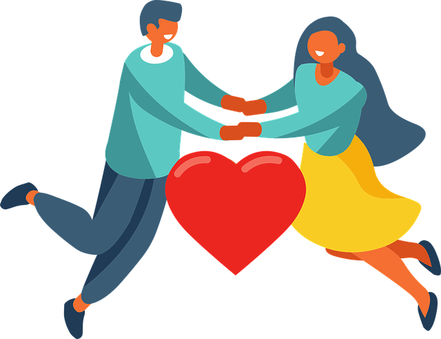Free couple love valentine's day vector