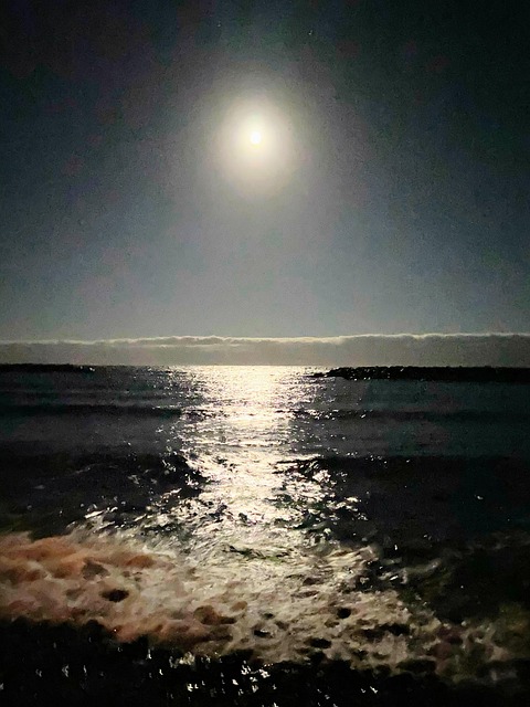 Lua Mar Ondas - Foto gratuita no Pixabay - Pixabay