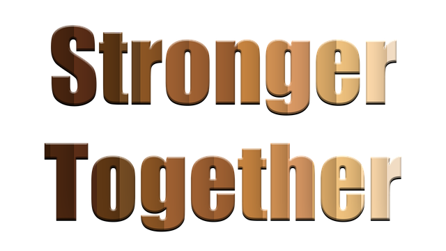 Free stronger together movement protest illustration