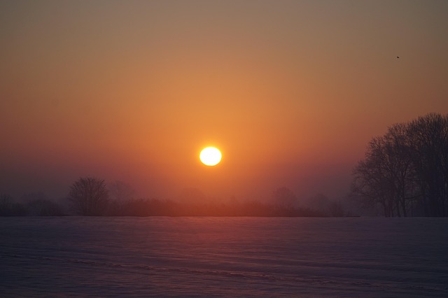 Sonnenaufgang, Rot, Himmel, Orange
