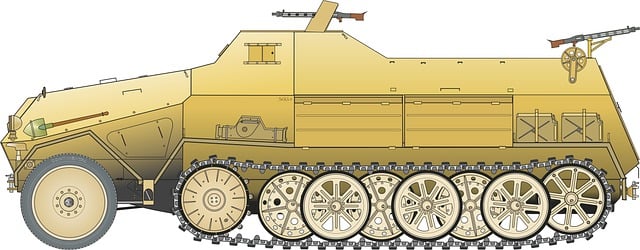 Free armored weapon armored fighting vehicle illustration