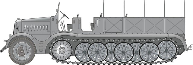 Free basic tank armored battle illustration
