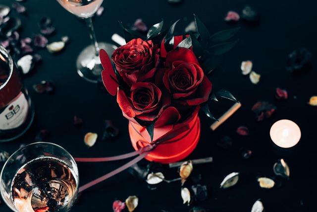Valentinstag, Blume, Rose, Rot