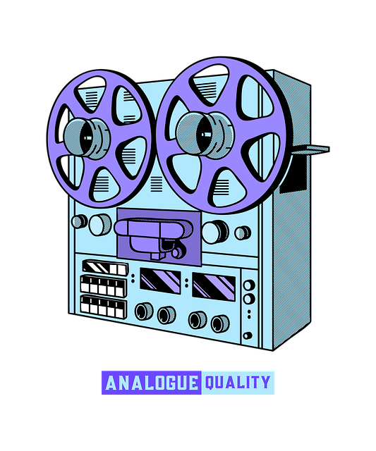 Free recorder tape analogue illustration