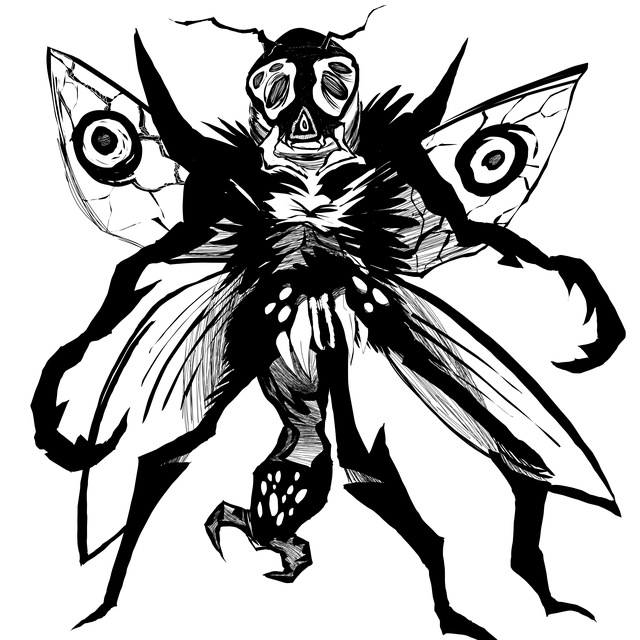 Free creature monster terror illustration