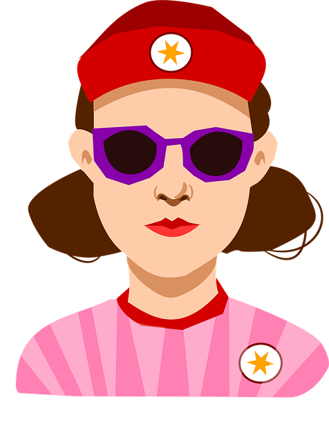 Free Woman Sunglasses vector and picture
