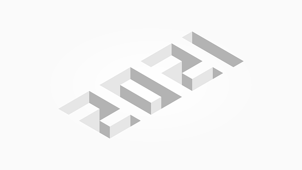 Free Isometric Numbers illustration and picture
