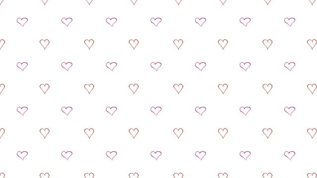 Free digital paper heart valentine illustration