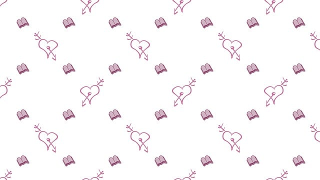 Free digital paper book love illustration