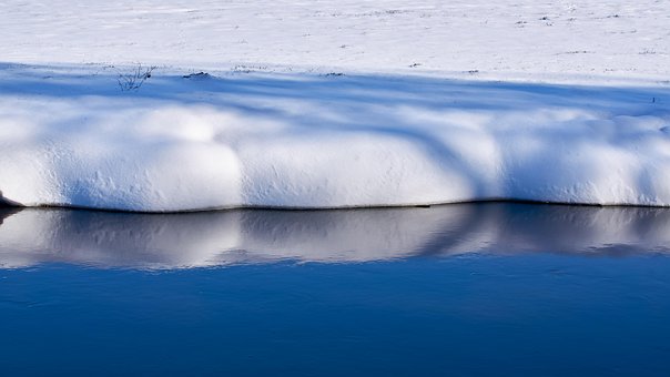 Winter, Sneeuw, Stromen, Fleuth