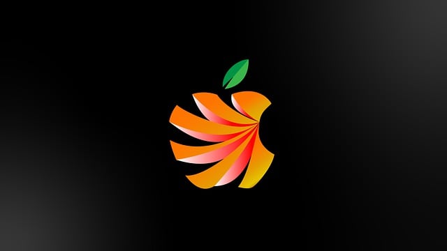 Free logo apple leaf illustration
