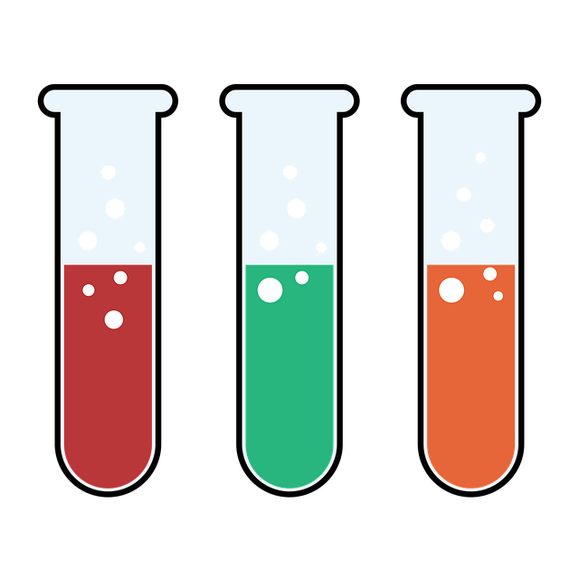 Free chemistry experiment tube illustration
