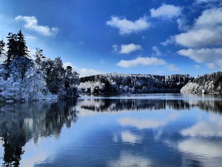 Free Lake Winter photo and picture