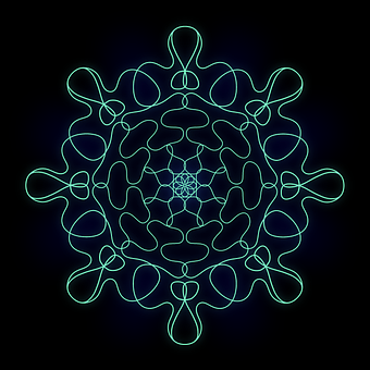 Free Mandala Neon illustration and picture