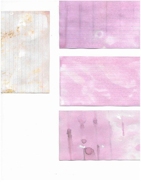 Free Pink Dye Journal Cards photo and picture