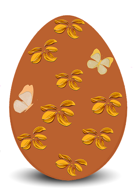 Egg, Påskeegg, Blomster, Butterfly